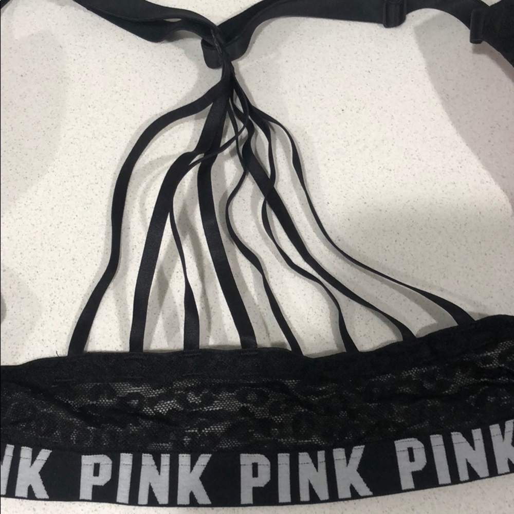 VS Pink Padded Racerback Front Close Bra - Picture 3 of 7